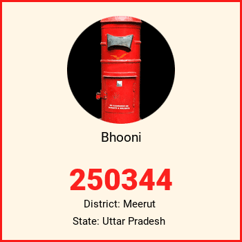 Bhooni pin code, district Meerut in Uttar Pradesh