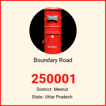 Boundary Road pin code, district Meerut in Uttar Pradesh