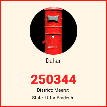 Dahar pin code, district Meerut in Uttar Pradesh