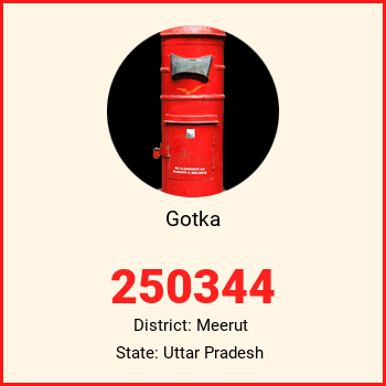 Gotka pin code, district Meerut in Uttar Pradesh