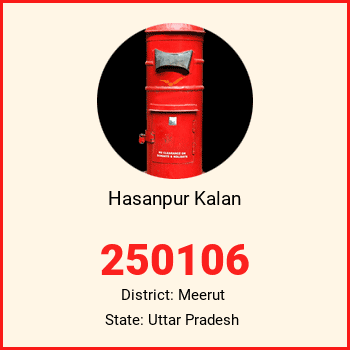 Hasanpur Kalan pin code, district Meerut in Uttar Pradesh
