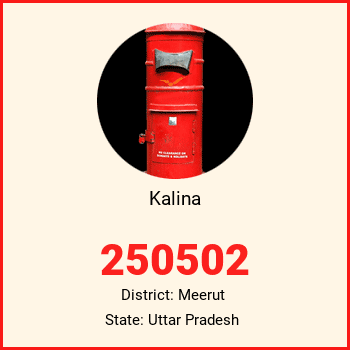 Kalina pin code, district Meerut in Uttar Pradesh