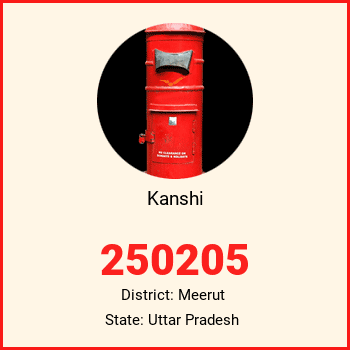 Kanshi pin code, district Meerut in Uttar Pradesh