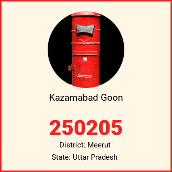 Kazamabad Goon pin code, district Meerut in Uttar Pradesh