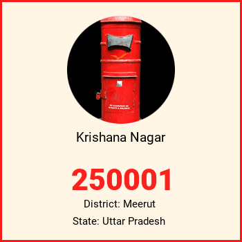 Krishana Nagar pin code, district Meerut in Uttar Pradesh