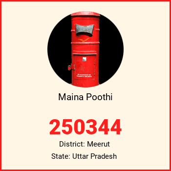 Maina Poothi pin code, district Meerut in Uttar Pradesh