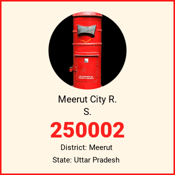 Meerut City R. S. pin code, district Meerut in Uttar Pradesh