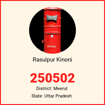 Rasulpur Kinoni pin code, district Meerut in Uttar Pradesh