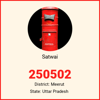 Satwai pin code, district Meerut in Uttar Pradesh