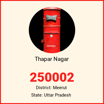 Thapar Nagar pin code, district Meerut in Uttar Pradesh