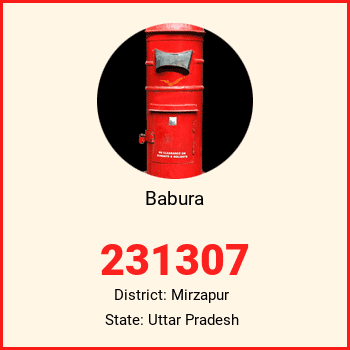 Babura pin code, district Mirzapur in Uttar Pradesh