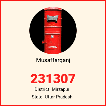 Musaffarganj pin code, district Mirzapur in Uttar Pradesh
