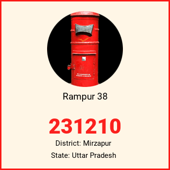 Rampur 38 pin code, district Mirzapur in Uttar Pradesh