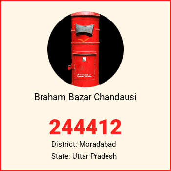 Braham Bazar Chandausi pin code, district Moradabad in Uttar Pradesh