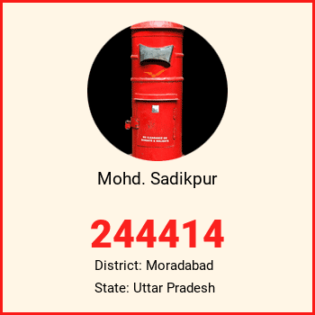 Mohd. Sadikpur pin code, district Moradabad in Uttar Pradesh