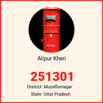 Alipur Kheri pin code, district Muzaffarnagar in Uttar Pradesh
