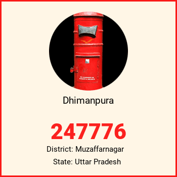 Dhimanpura pin code, district Muzaffarnagar in Uttar Pradesh