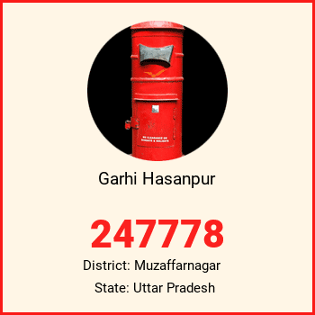 Garhi Hasanpur pin code, district Muzaffarnagar in Uttar Pradesh