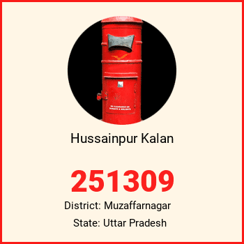 Hussainpur Kalan pin code, district Muzaffarnagar in Uttar Pradesh