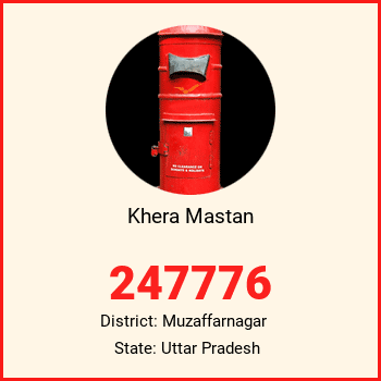 Khera Mastan pin code, district Muzaffarnagar in Uttar Pradesh