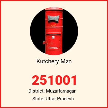 Kutchery Mzn pin code, district Muzaffarnagar in Uttar Pradesh
