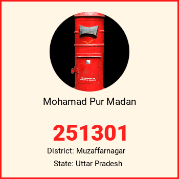 Mohamad Pur Madan pin code, district Muzaffarnagar in Uttar Pradesh