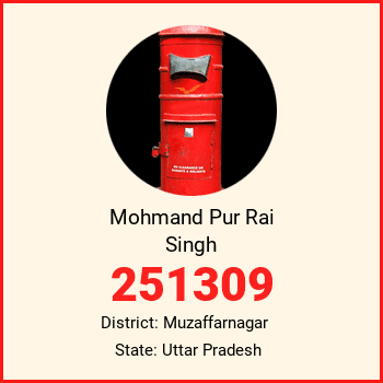 Mohmand Pur Rai Singh pin code, district Muzaffarnagar in Uttar Pradesh