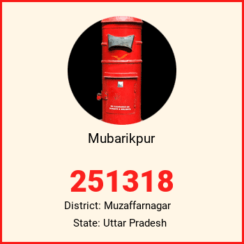 Mubarikpur pin code, district Muzaffarnagar in Uttar Pradesh