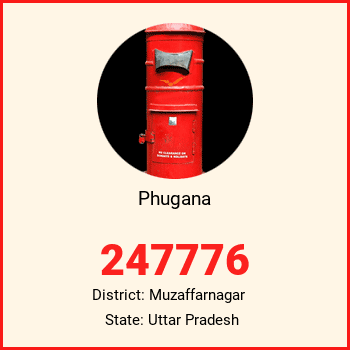 Phugana pin code, district Muzaffarnagar in Uttar Pradesh