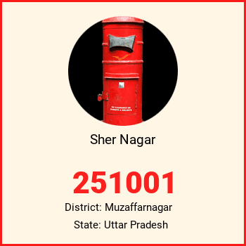 Sher Nagar pin code, district Muzaffarnagar in Uttar Pradesh