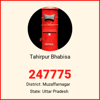 Tahirpur Bhabisa pin code, district Muzaffarnagar in Uttar Pradesh