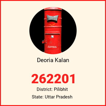 Deoria Kalan pin code, district Pilibhit in Uttar Pradesh