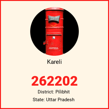 Kareli pin code, district Pilibhit in Uttar Pradesh