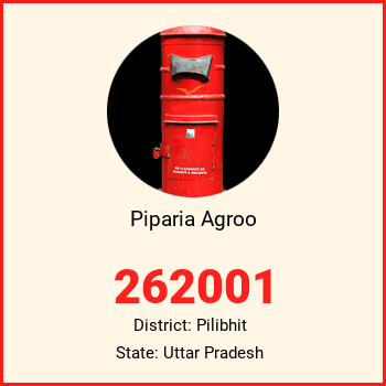 Piparia Agroo pin code, district Pilibhit in Uttar Pradesh