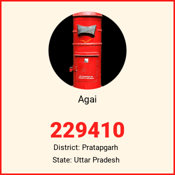 Agai pin code, district Pratapgarh in Uttar Pradesh