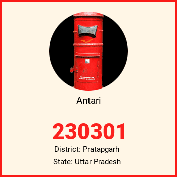 Antari pin code, district Pratapgarh in Uttar Pradesh