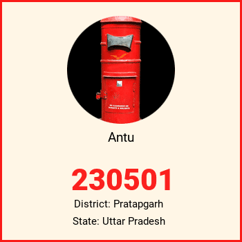 Antu pin code, district Pratapgarh in Uttar Pradesh