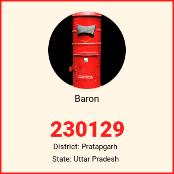 Baron pin code, district Pratapgarh in Uttar Pradesh
