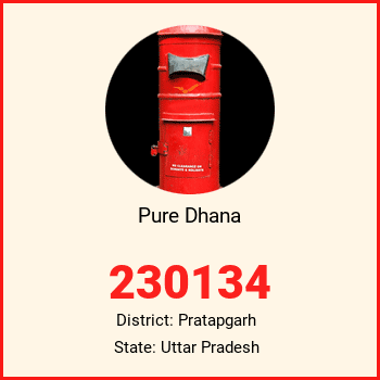 Pure Dhana pin code, district Pratapgarh in Uttar Pradesh