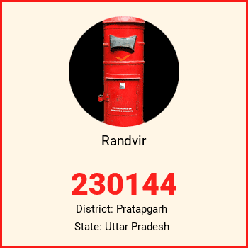 Randvir pin code, district Pratapgarh in Uttar Pradesh