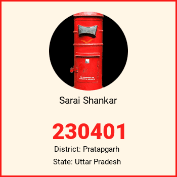 Sarai Shankar pin code, district Pratapgarh in Uttar Pradesh