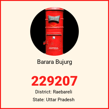 Barara Bujurg pin code, district Raebareli in Uttar Pradesh