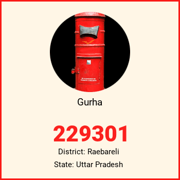 Gurha pin code, district Raebareli in Uttar Pradesh