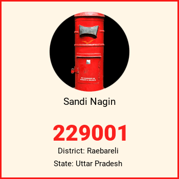 Sandi Nagin pin code, district Raebareli in Uttar Pradesh