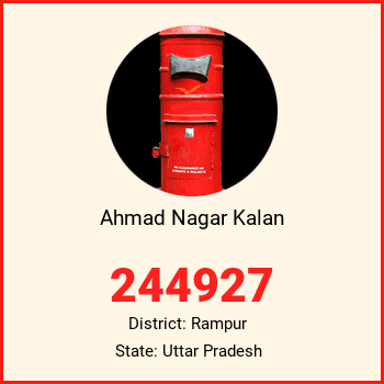 Ahmad Nagar Kalan pin code, district Rampur in Uttar Pradesh