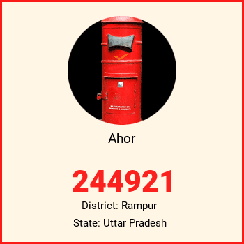 Ahor pin code, district Rampur in Uttar Pradesh