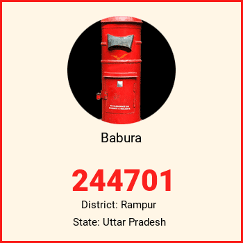 Babura pin code, district Rampur in Uttar Pradesh