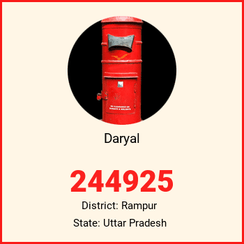 Daryal pin code, district Rampur in Uttar Pradesh