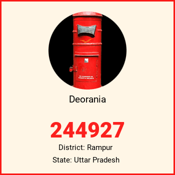 Deorania pin code, district Rampur in Uttar Pradesh
