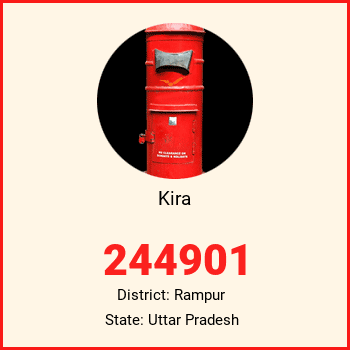 Kira pin code, district Rampur in Uttar Pradesh